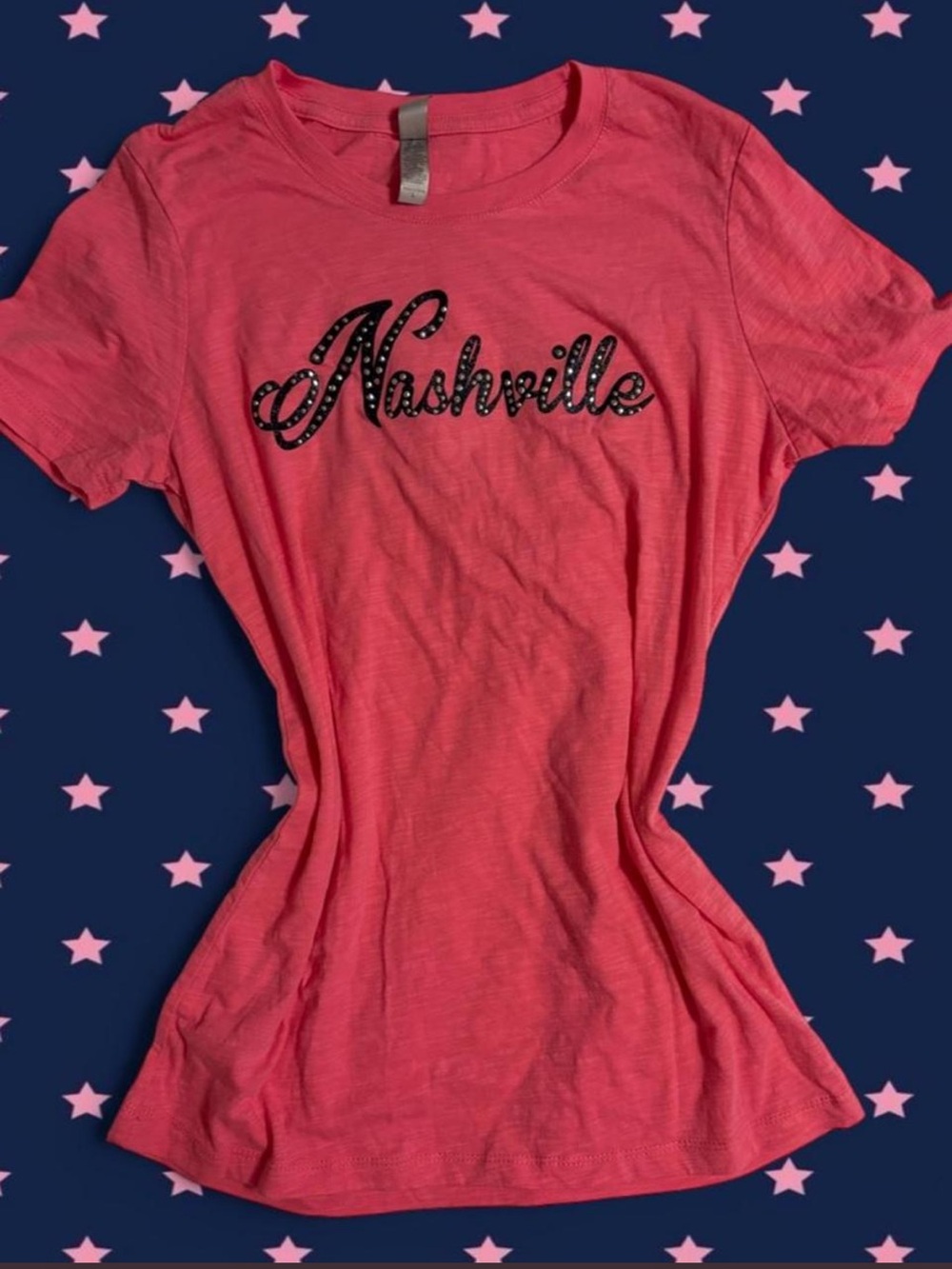Pink Nashville Studded Tee